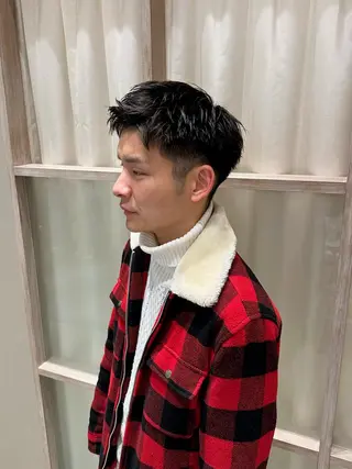 メンズ N,SOL / 岩上 新大のヘアスタイル