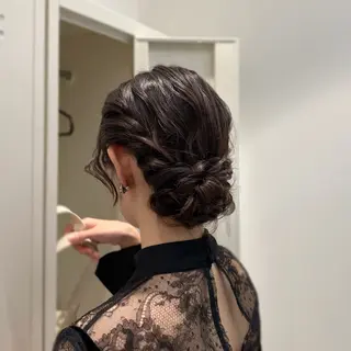 ロング カラー ヘアアレンジ 縮毛矯正+モテカラー 🎀✨MIHOのヘアスタイル