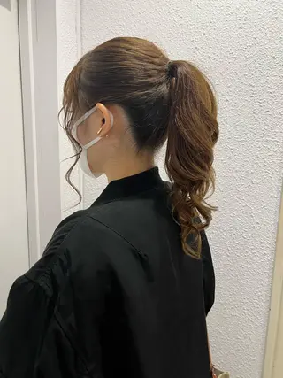 ロング 韓国🇰🇷レイヤー 映える顔周り🩷のヘアスタイル