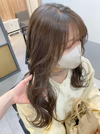 セミロング カラー ヘアアレンジ Hatanaka Airiのヘアスタイル