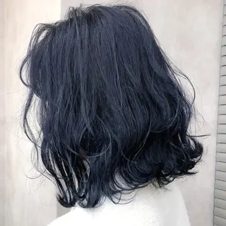 セミロング カラー 🤍💕ブリーチカラ ーAyaka💕🤍のヘアスタイル