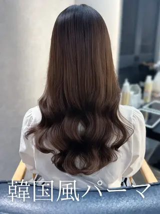 セミロング 韓国風パーマ/ 韓国ヘア/大森千寛のヘアスタイル