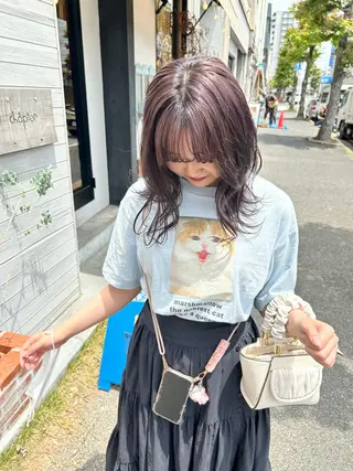 ミディアム 問屋町chapter 日笠快生のヘアスタイル