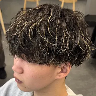 ミディアム カラー ヘアアレンジ メンズ fifth 石川 凪のヘアスタイル