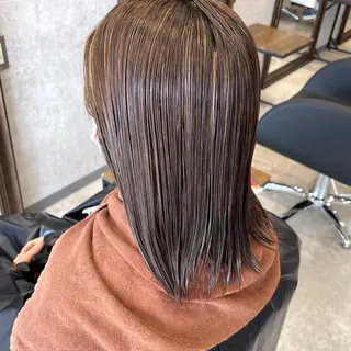 ミディアム カラー ヘアアレンジ 🌻あいり merci.🌻のヘアスタイル