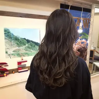ミディアム セミロング ロング カラー パーマ ヘアアレンジ 小顔ショートヘア♪ TAKUMIのヘアスタイル