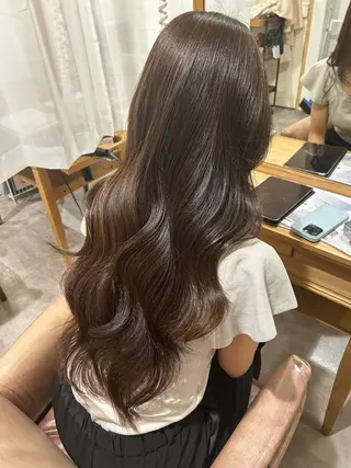 ロング カラー merc.🕊大西‎ 香瑚のヘアスタイル