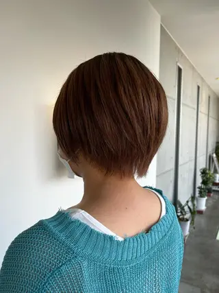 ショート おせ ちさとのヘアスタイル