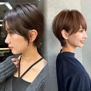 ショート カラー RYU/レイヤー /透明感艶カラーのヘアスタイル