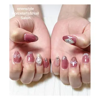 ミディアム ネイル 👑enen style👑のネイルデザイン