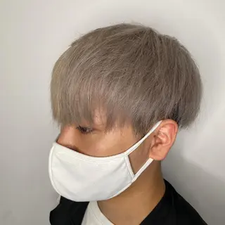 ショート カラー メンズ 酸スト/フェザー パーマ/三谷海斗のヘアスタイル