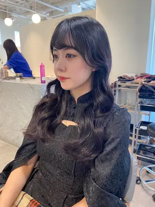 ロング カラー 当日予約大歓迎💗 依田瑞希のヘアスタイル