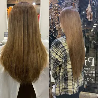 ロング 【pia】 ホノカブリーチカラーのヘアスタイル