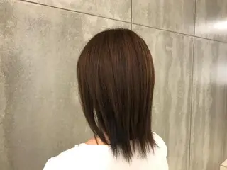 ミディアム ショート/脱白髪染め ☆宇﨑悠実のヘアスタイル