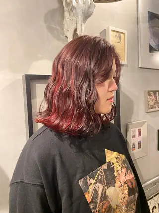 ミディアム MIYU💋💖 〈XENA渋谷本店〉のヘアスタイル