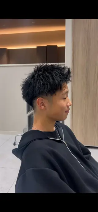 メンズ 王道センターパート ／GOUのヘアスタイル