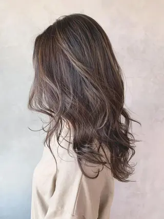 ロング カラー パーマ ヘアアレンジ ITbyALBUM 中野店のヘアスタイル