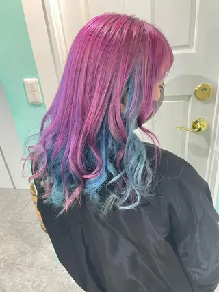 ロング 原 千景のヘアスタイル