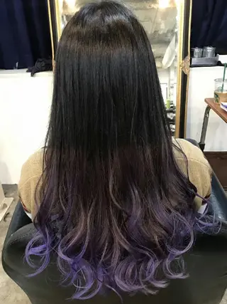 ロング カラー ヘアアレンジ パーマ タナカ *歴10年以上*のヘアスタイル