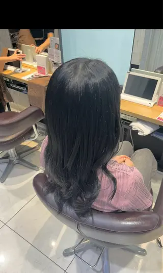 セミロング 透明感ダブルカラー/ レイヤー💕miyuのヘアスタイル