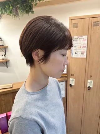ショート 透明感カラー レイヤー/むつきのヘアスタイル