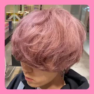 ショート カラー メンズ 白髪ぼかしハイライト 🥇店長JUKIYAのヘアスタイル