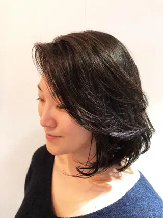 セミロング 色タイプ診断 ❤️Umi❤️のヘアスタイル