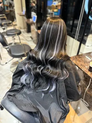 ロング カラー 大阪 梅田/ ハイトーン/エクステのヘアスタイル