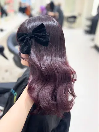 カラー ベージュ・ラベンダー カラー🎀りりのヘアスタイル