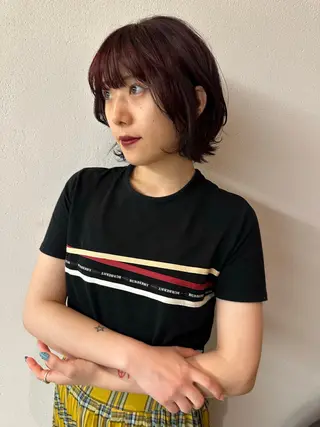 ミディアム カラー お悩み解決パーマ hana🩰のヘアスタイル