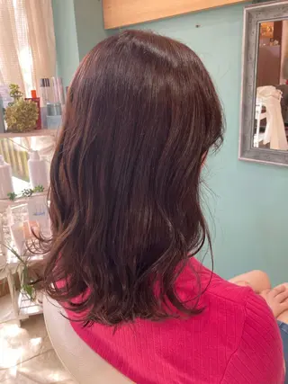 ミディアム カラー マイトレーヤー HAIR ROOM所属・谷川 穂のヘアスタイル