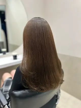 セミロング カラー ヘアアレンジ mai🍑暖色カラー /レイヤー💖のヘアスタイル