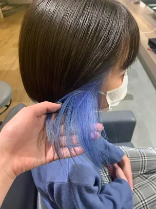 ショート カラー 美髪・シールエクステ ホソタニリョウコのヘアスタイル