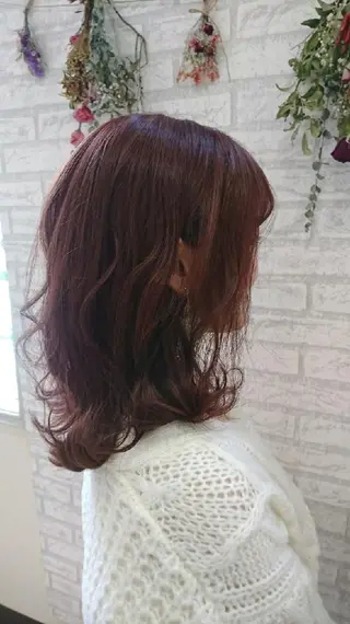 ミディアム カラー ＊Cielo＊ 佐藤 幸世のヘアスタイル