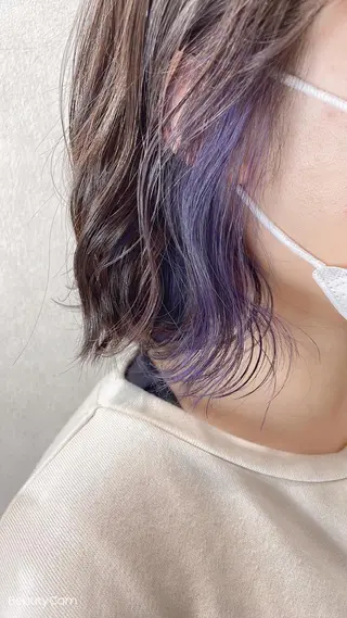 カラー 🍬kanami 🍬ボブ/暖色カラーのヘアスタイル