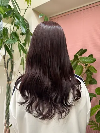 ロング カラー ゆ う あのヘアスタイル