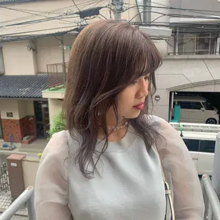 カラー MARU パーマ/レイヤーのヘアスタイル