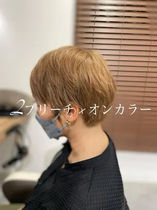ショート カラー やまこし 美裕樹のヘアスタイル