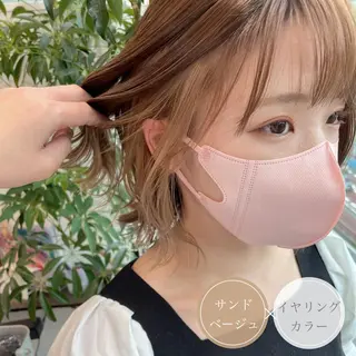 ショート カラー アンブレラカラー💫 フェイスフレーミングのヘアスタイル