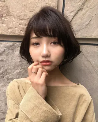 ショート カラー レイヤー/ミディアム /ボブ/新宿のヘアスタイル