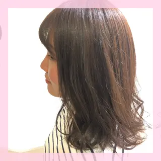 ミディアム カラー 🍒前川 🍒のヘアスタイル