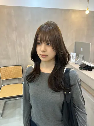 ロング カラー 艶髪/ブリーチなし Wカラー🌺yuiのヘアスタイル