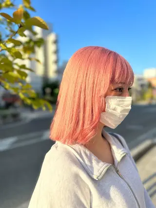 ミディアム カラー 横山 千春のヘアスタイル
