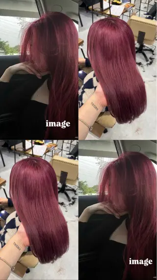 ロング カラー ブリーチなしwカラー /艶カラー/oukaのヘアスタイル