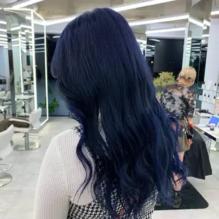 ミディアム カラー パーマ ヘアアレンジ メンズ キッズ Shanti所属・ボブ×自然な縮毛矯正 RYOGAのヘアスタイル