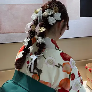 ロング カラー ヘアアレンジ 🫧tomoka 透明感カラー🫧のヘアスタイル
