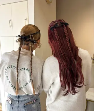 ロング ヘアアレンジ yuka/ ヘアセットのヘアスタイル