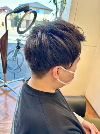 ショート メンズ 秋山知穂🧸縮毛矯正 ショート新越谷南越谷のヘアスタイル