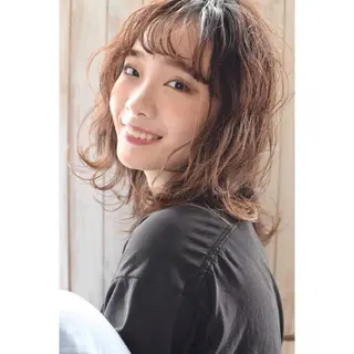 ミディアム カラー パーマ メンズ 高評価/パーマ平塚 章悟【tetsu】のヘアスタイル