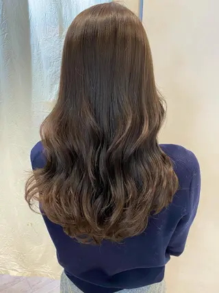 ロング カラー 顔まわりカット🌟 くびれヘア/寺門遥輝のヘアスタイル